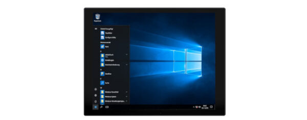 Panel PC mit 15 Zoll XGA Display- lüfterlose CPU und resistiven oder projected capacitven (pcap) Touchscreen Front