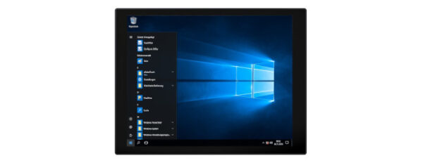 Panel PC mit 15 Zoll XGA Display, lüfterlose Skylake CPU und resistiven oder projected capacitven (pcap) Touchscreen Front