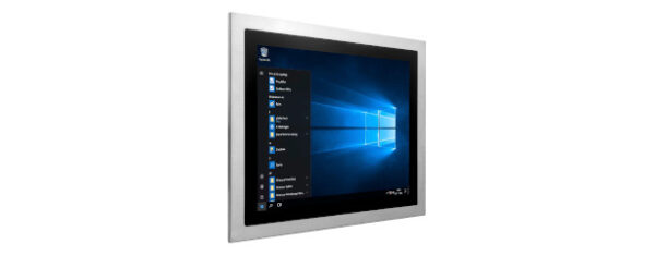 Panel PC mit 15 Zoll XGA Display, lüfterlose Skylake CPU und resistiven oder projected capacitven (pcap) Touchscreen Edelstahl