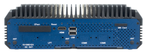 EBC05 - Embedded Box Computer Rückansicht