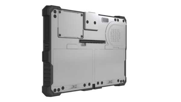 10,1" Rugged Tablet für die Industrie Rückseite schräg