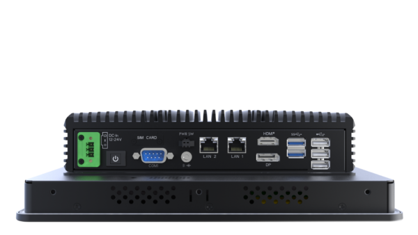 Panel PC mit 10,4" XGA PCAP Touchdisplay Schnittstellenansicht